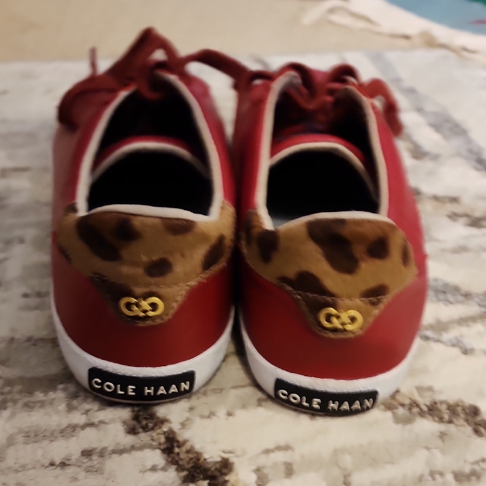 Cole Haan Red and Brown Sneakers